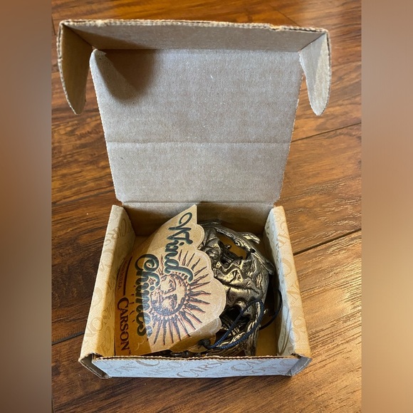 Carson Freeport Pewter Hanging Deer Hunting Wind Chime Silver Color USA Country - Picture 8 of 8